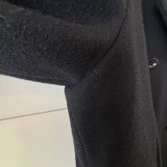 Vintage Gallery by Fennelli navy double breasted pea coat wool blend - Picture 4 of 17